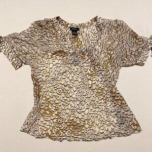 Bob Mackie Leopard Print w Built in Tank Top Womans Size 6